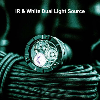 Senter NEXTORCH 1300 Lumens TA21 IR Pocket Carry Flashlight Dual Light IR & White Light ORIGINAL
