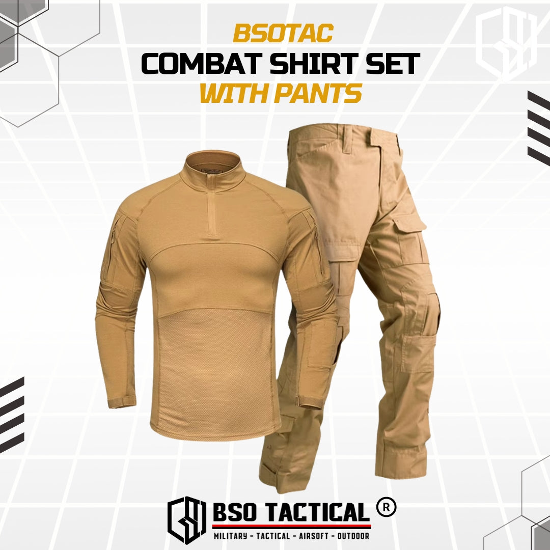 New Combat Shirt Tactical Pants Outdoor Camoflage Long Sleeve Celana Sport Set