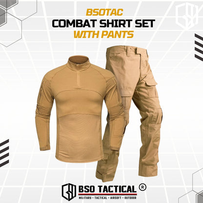 New Combat Shirt Tactical Pants Outdoor Camoflage Long Sleeve Celana Sport Set