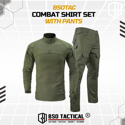New Combat Shirt Tactical Pants Outdoor Camoflage Long Sleeve Celana Sport Set