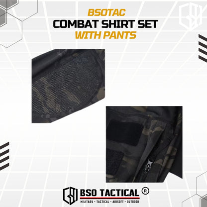 New Combat Shirt Tactical Pants Outdoor Camoflage Long Sleeve Celana Sport Set