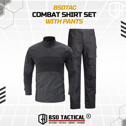 New Combat Shirt Tactical Pants Outdoor Camoflage Long Sleeve Celana Sport Set