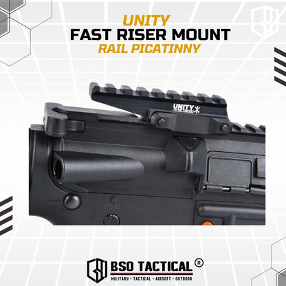 Unity Tactical FAST Style Riser Mount Picatinny Rail for Optic Sight