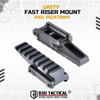 Unity Tactical FAST Style Riser Mount Picatinny Rail for Optic Sight