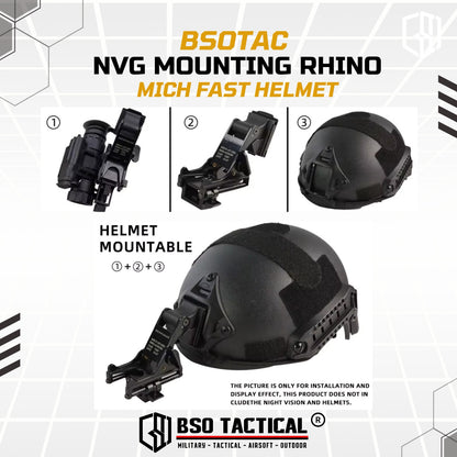Mounting Rhino MICH FAST Helmet for PVS NV Outdoor
