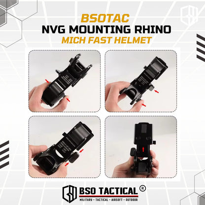 Mounting Rhino MICH FAST Helmet for PVS NV Outdoor