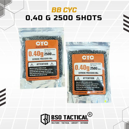 BB CYC 6mm 0.40 g 0,40 g 2500 Shots Original For Airsoft Best Quality