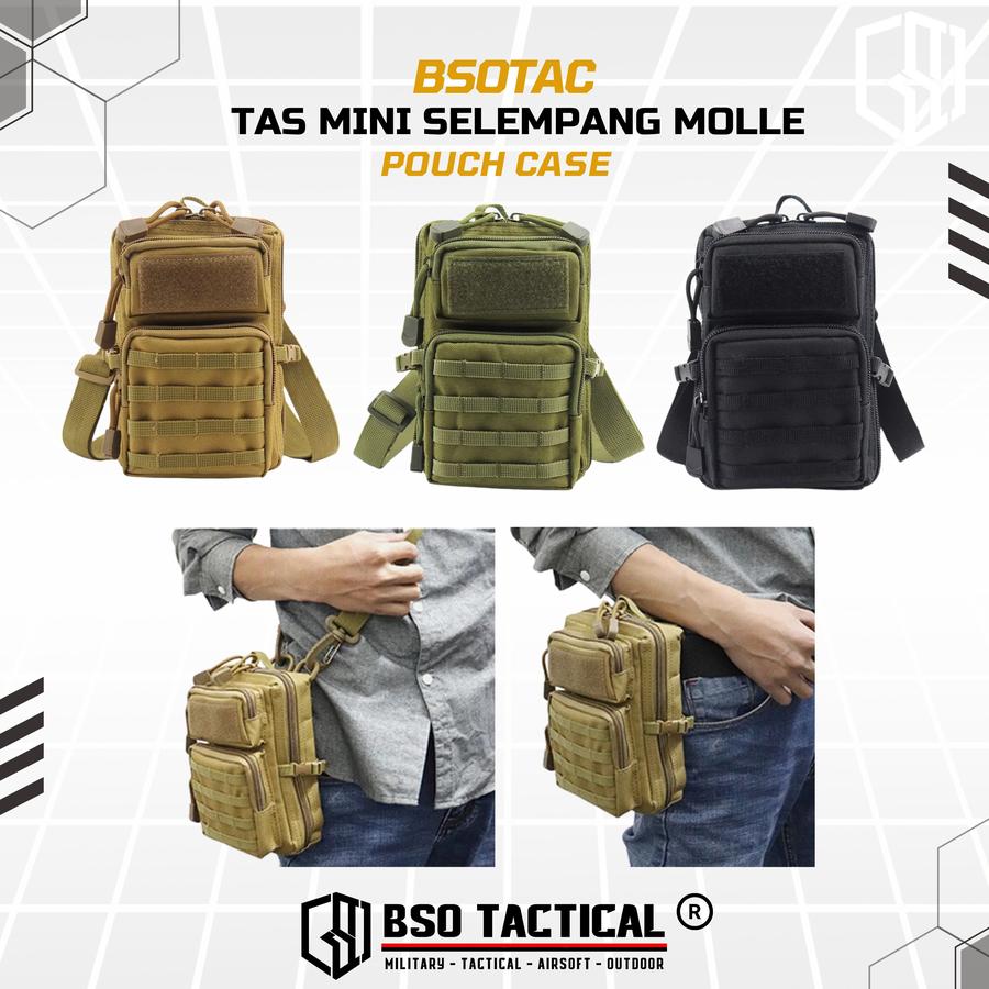 Outdoor Pouch EDC Tas Mini Selempang Bag Molle Pouch Case Nylon - TS231