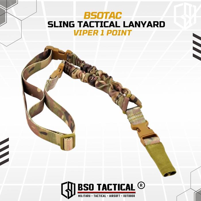 Sling Tactical Lanyard Viper 1 Point Strap Adjustable Metal Hook
