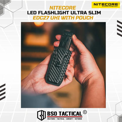 NITECORE Senter LED Flashlight Ultra Slim UHi 20 OLED 3100 Lumens - EDC27 UHi