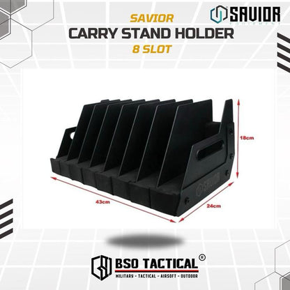 Savior Carry Stand Rack Display 4 SLOT & 8 SLOT
