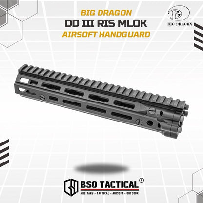 Big Dragon DD Style RIS III Handguard CNC Alumunium for Toys