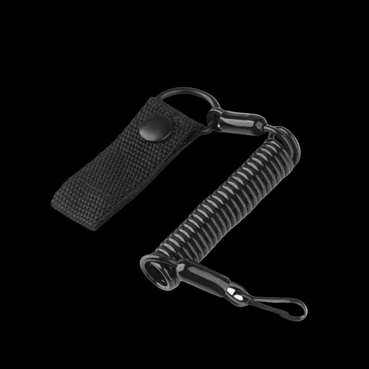 OPSMEN Tactical Flashlight Lanyard Spiral Sling Tali Senter with Belt Connector
