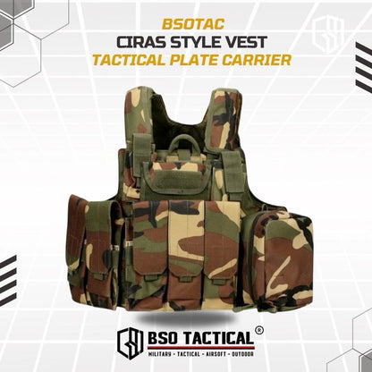Rompi Olahraga CIRAS Outdoor Vest Full Set Pouch untuk Olahraga Luar Ruangan Sport