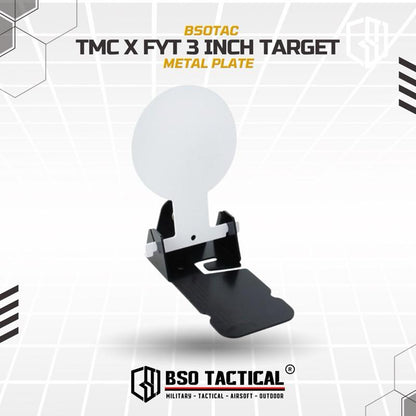 TMC x FYT Tactical Target Plate 3 Inch Metal IPSC Shooting Practice