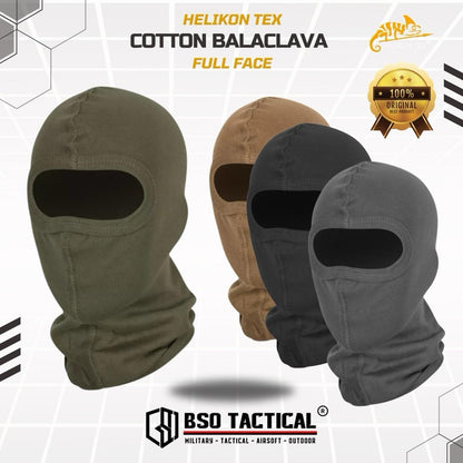 Helikon Tex Cotton Balaclava Outdoor Full Face Masker Wajah Protection - ORIGINAL