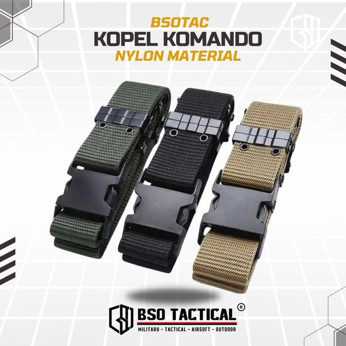 Ikat Pinggang Komando Belt Kopel Tactical Nylon Heavy Duty Nylon for Outdoor Sports