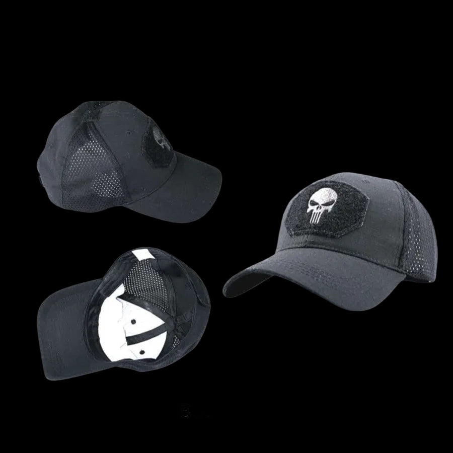 Topi Velkro Punisher Tactical Outdoor Mesh Hat Ripstop Allsize