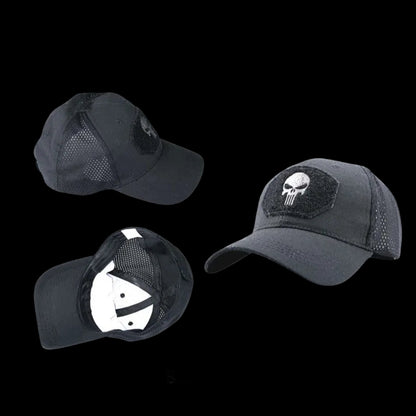 Topi Velkro Punisher Tactical Outdoor Mesh Hat Ripstop Allsize
