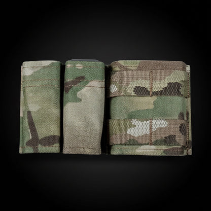 WoSport Kywi 3 Slot MG Pouch Double 9mm Single 556 Molle untuk Ikat Pinggang Tas Rompi Backpack Molle Multifungsi