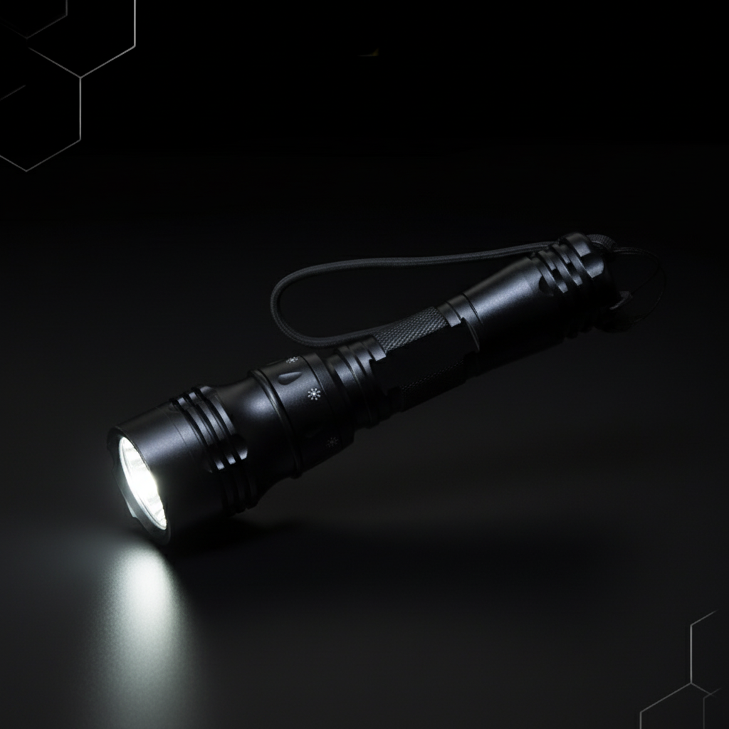 Senter Selam Tactical Diving Flashlight Outdoor Metal Rechargeable Charger