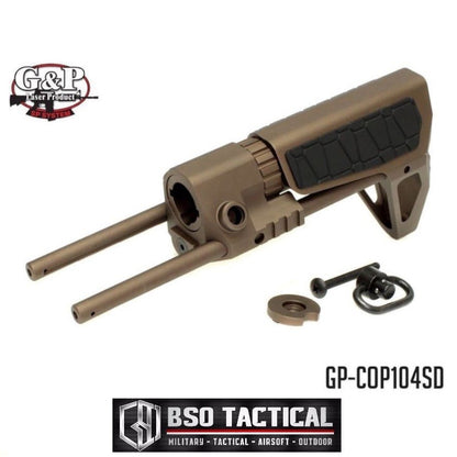 Popor Airsoft G&P Metal PDW Stock Snakeskin M4 Series AEG Full Metal