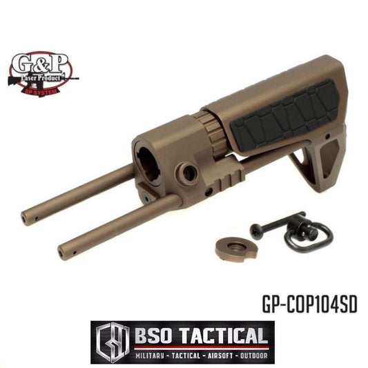 Popor Airsoft G&P Metal PDW Stock Snakeskin M4 Series AEG Full Metal