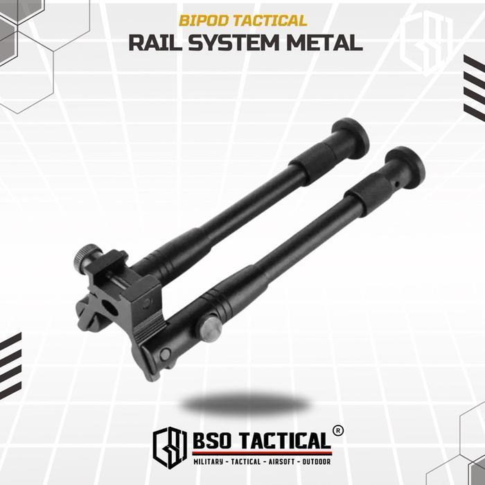 Bipod Airsoft Tactical Streamline Rail Mount Bipod Metal
