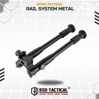 Bipod Airsoft Tactical Streamline Rail Mount Bipod Metal