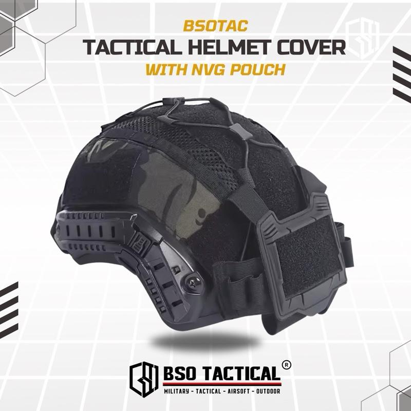 Cover Helm Tactical with NVG Battery Pouch Multifungsi