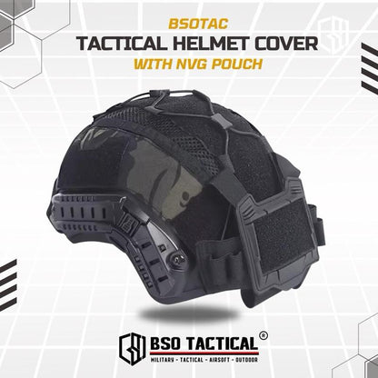 Cover Helm Tactical with NVG Battery Pouch Multifungsi