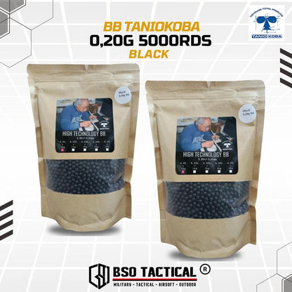 Taniokoba BB Airsoft 6mm Black 0.20 0,20 5000rds High Tech - ORIGINAL