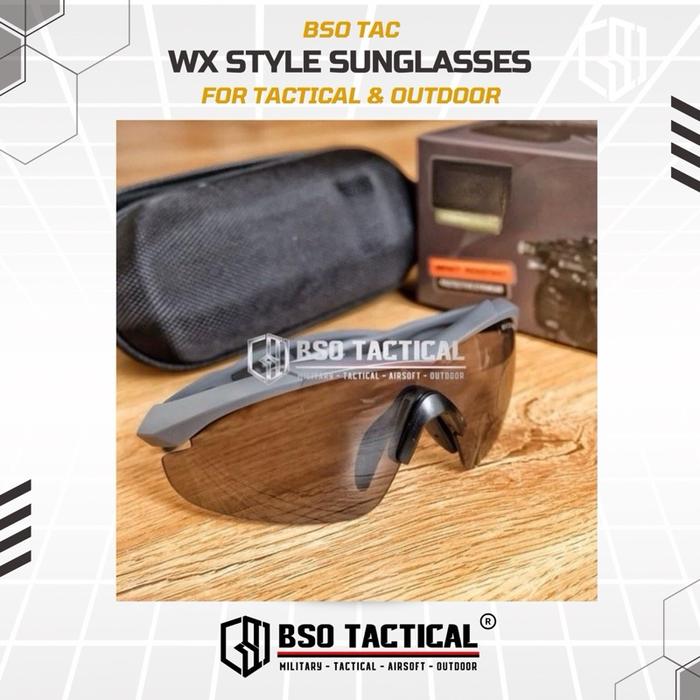 Kacamata WX Tactical Series Outdoor Eyewear Sunglasses 3 Lens