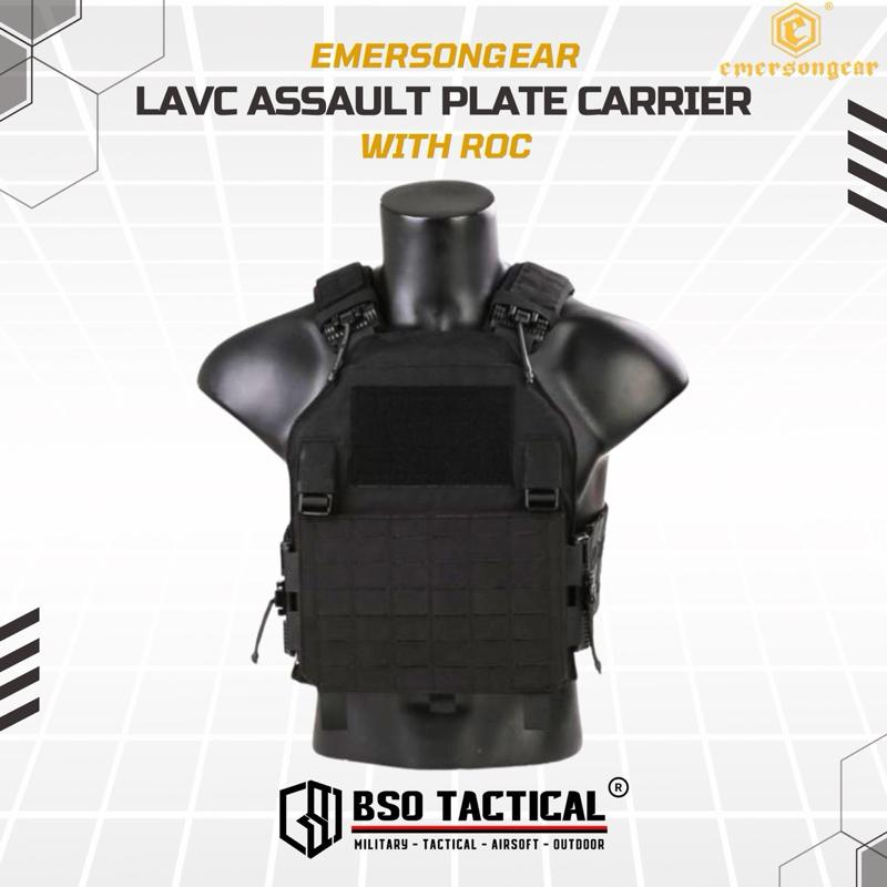 Rompi Tactical Vest Emerson Blue Label LAVC Assault ROC Plate Carrier ORI Outdoor Gym Fitness Running Hyrox
