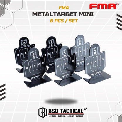 FMA Tactical Practice Mini Target A IPSC Shooting Type 2 Set 6 Pcs - TB1003