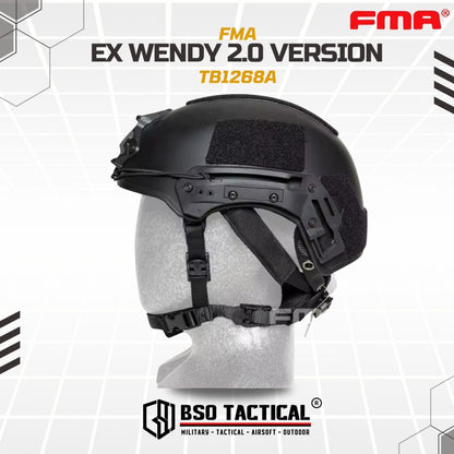 FMA Helmet EX Wendy TWF 2.0 Rail Thick Version Olahraga Outdoor Multifungsi