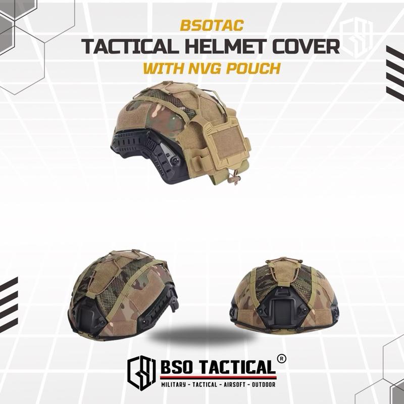Cover Helm Tactical with NVG Battery Pouch Multifungsi