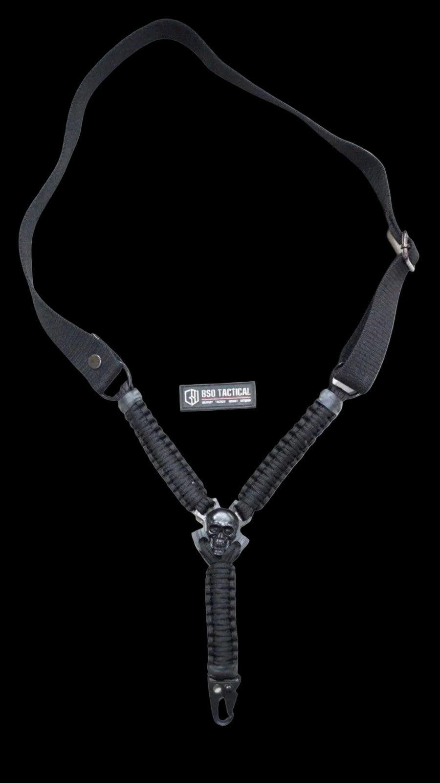 Tali Sandang Rangercord Sling Paracord Skull Custom Handmade 1 Point Metal Multifungsi Outdoor