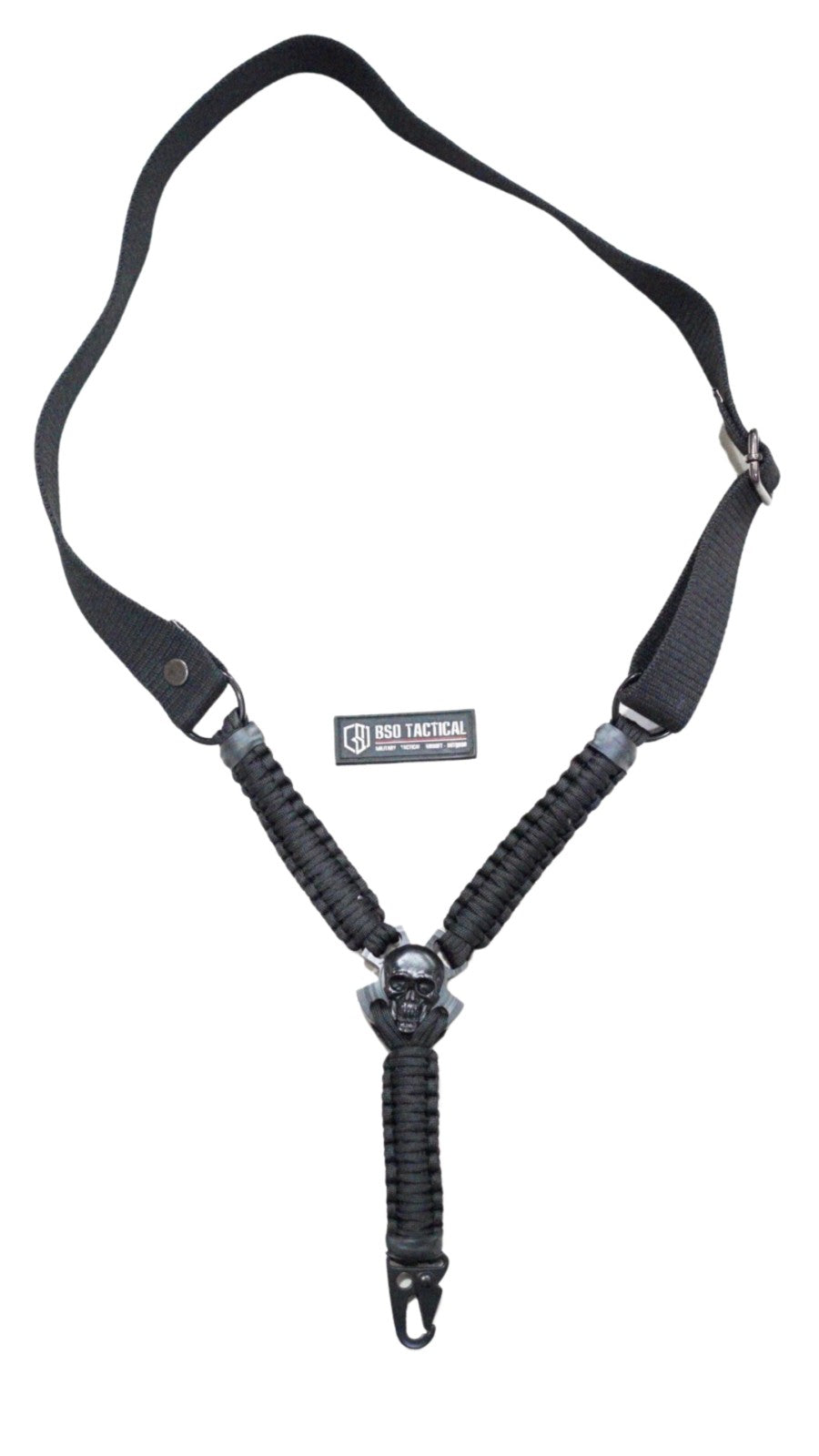 Tali Sandang Rangercord Sling Paracord Skull Custom Handmade 1 Point Metal Multifungsi Outdoor