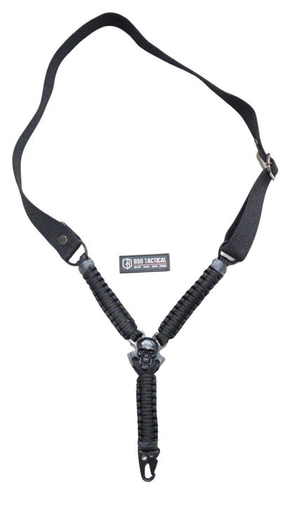 Tali Sandang Rangercord Sling Paracord Skull Custom Handmade 1 Point Metal Multifungsi Outdoor