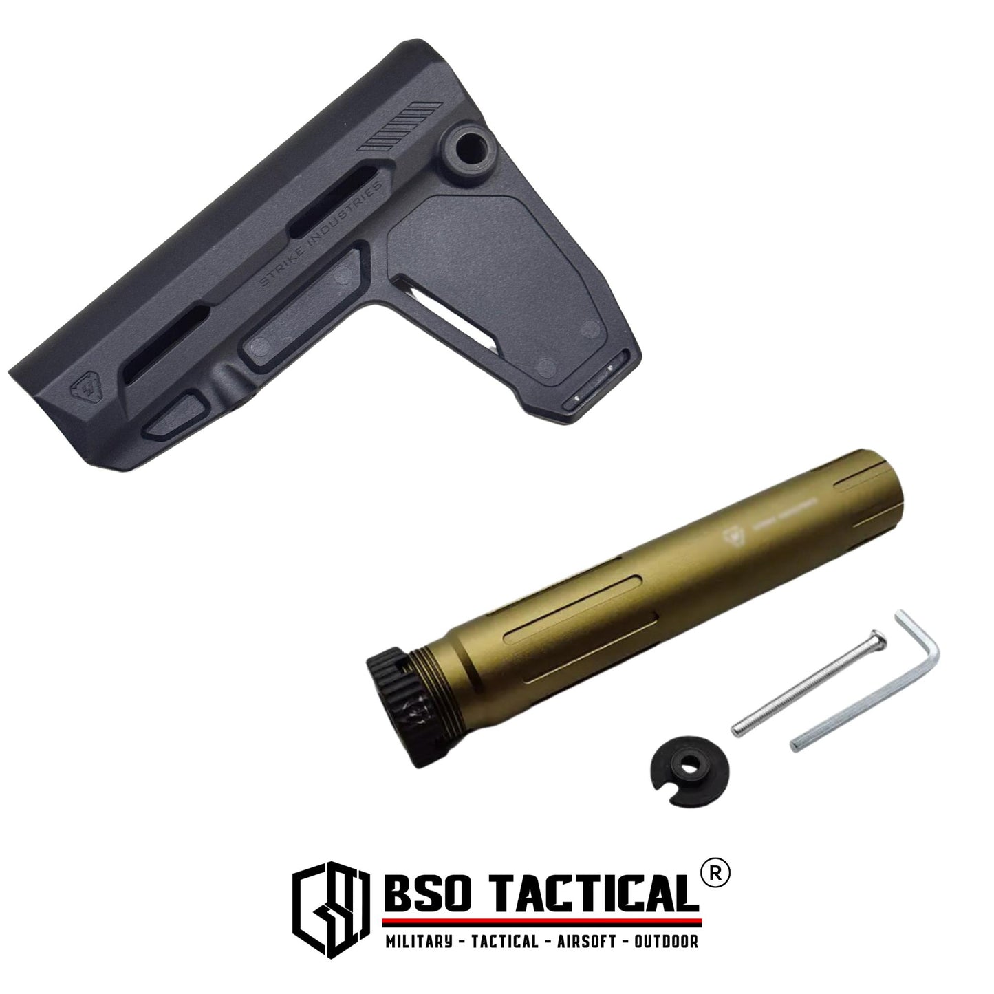 Popor Tactical SI Style AR P Stabilizer Lightweight Polymer Low Profile AEG