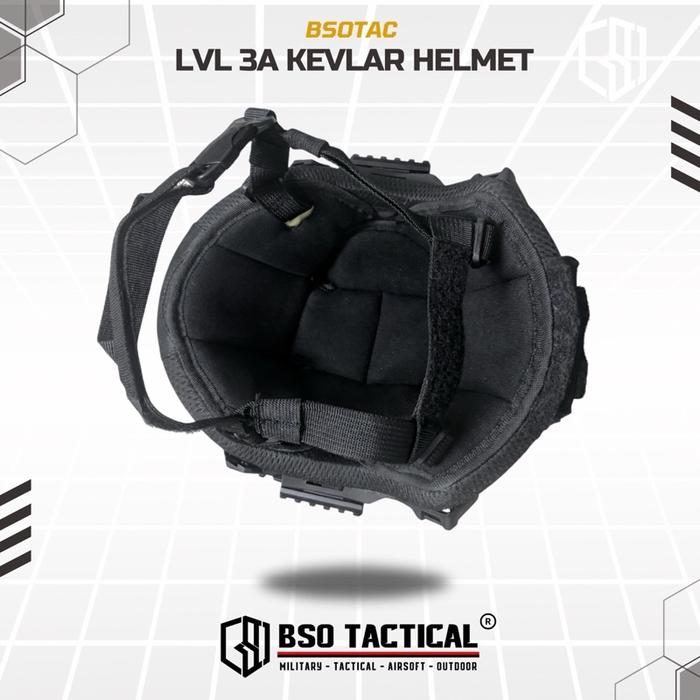 BSOTAC Helm Tactical L3A High Cut Outdoor Protection Helmet Allsize Set Custom with NVG Mount 3.0 Rail