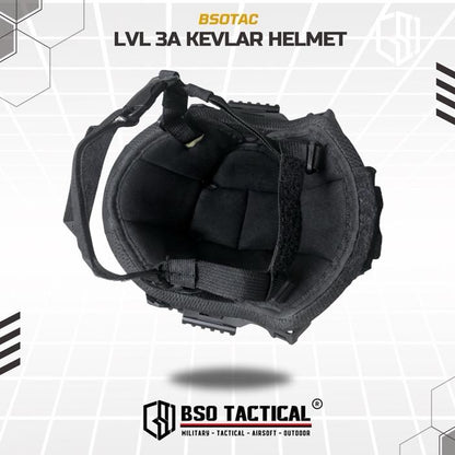 BSOTAC Helm Tactical L3A High Cut Outdoor Protection Helmet Allsize Set Custom with NVG Mount 3.0 Rail