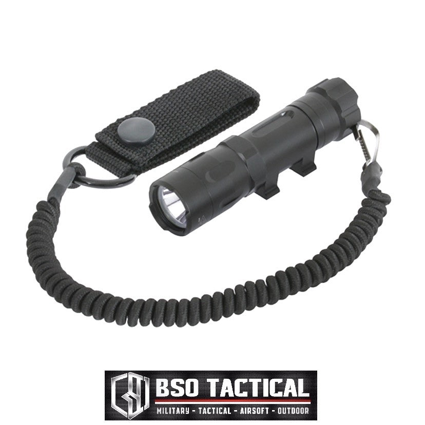 OPSMEN Flashlight Lanyard Spiral Sling Tali Senter with Belt Connector OA003