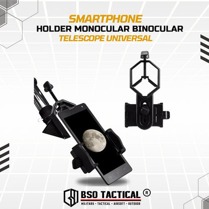 Smartphone Holder Monocular Binocular Telescope Universal Import Alat Penyangga Teropong Camping