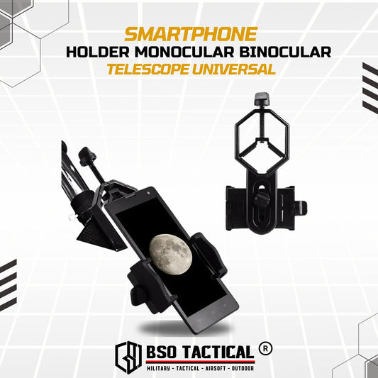 Smartphone Holder Monocular Binocular Telescope Universal Import Alat Penyangga Teropong Camping