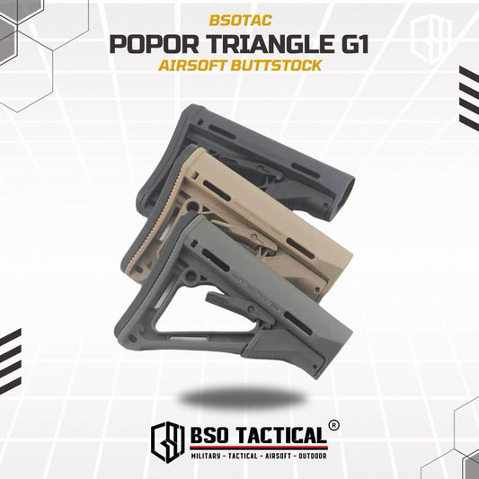 BD Tactical Popor Triangle Gen 1 Polymer with Airsoft AEG WGG GBBR