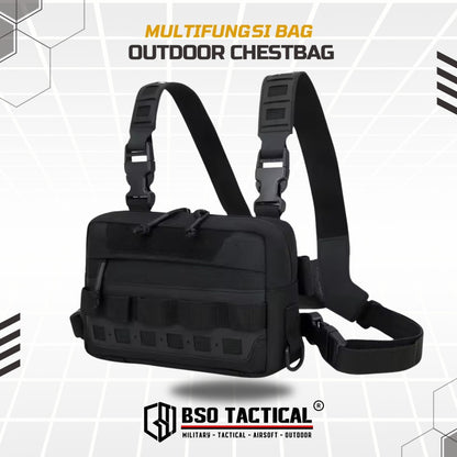 Tas Dada Tactical Chest Bag Multifungdi EDC Fishing Cycling Outdoor Multi Strap Portable