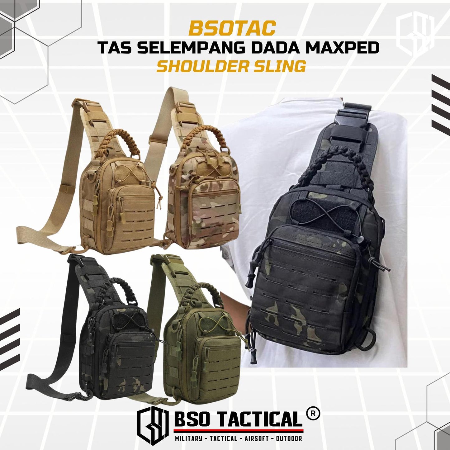 Tas Selempang Dada MP Style Shoulder Sling Outdoor Bag Multifungsi Slingbag