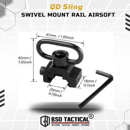 BSOTAC Swivel QD Sling Quick Release Attachment Picatinny Alumunium Alloy